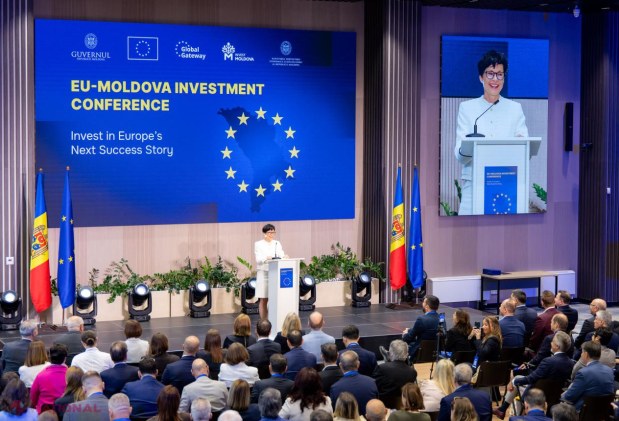 Peste 1 miliard de euro pentru Republica Moldova, anunțați la conferința de investiții UE-Moldova de la Chișinău