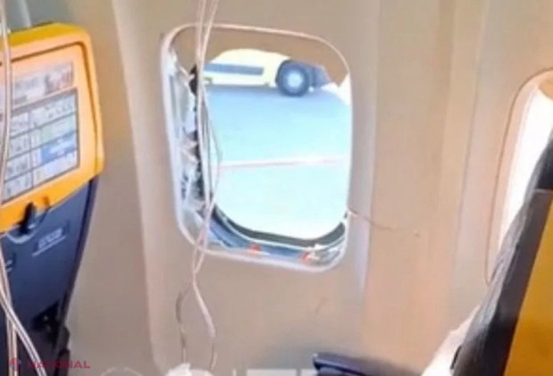 Un pasager, salvat de alți călători după ce aproape a fost aspirat printr-un hublou spart într-un avion Ryanair de la Salonic la Memmingen