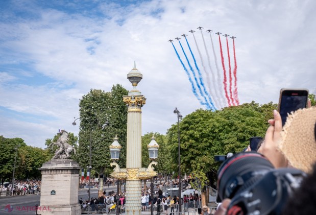 Macron prezidează ultima paradă de 14 iulie ca președinte, dedicată Ucrainei și aliaților europeni, cu participarea Armatei Române