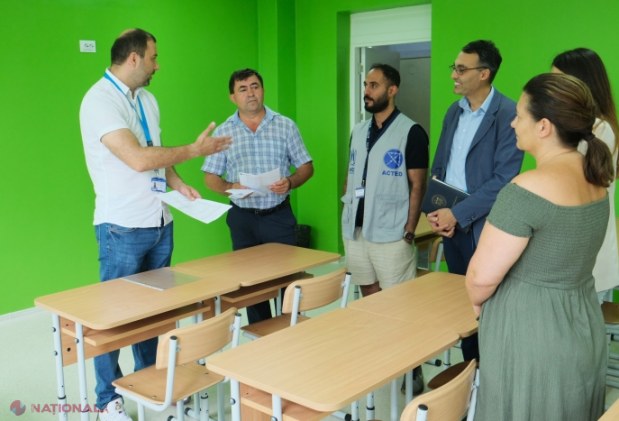 Cabinet modern pentru elevii refugiați ucraineni, inaugurat la Gimnaziul „Taras Șevcenko” din Chișinău