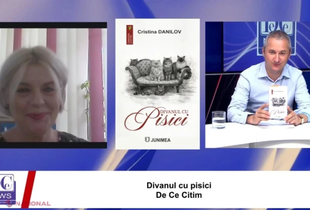Cristina Danilov, între literatură și psihologie, invitată la „De Ce Citim” pentru „Divanul cu pisici – din însemnările unui psiholog”