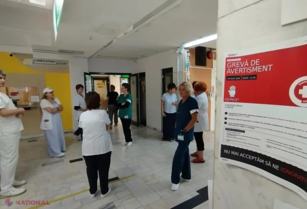 Sanitas a ieșit în stradă la Cluj contra noii Legi a salarizării și amenință cu grevă generală pe 28 iulie