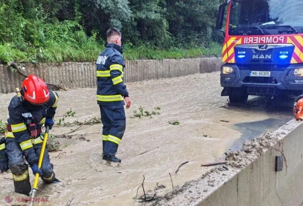 Ploile torențiale blochează din nou DN1 în Prahova, trafic oprit între Comarnic și Nistorești