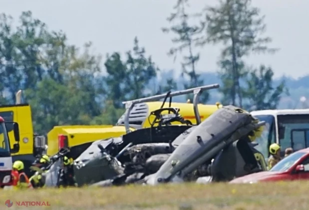 Un militar mort și alți trei răniți după prăbușirea unui elicopter militar Venom la baza aeriană de la Namest nad Oslavou, în sud-estul Cehiei