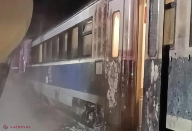 Tren InterRegio Suceava-Constanța, izbit de un camion cu ciment în Bacău: incendiu și linie de contact ruptă