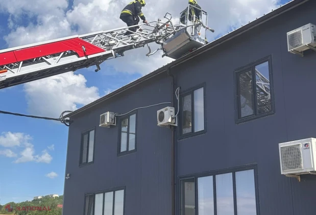 Incendiu la un depozit frigorific din strada Petricani, lichidat rapid de pompierii IGSU în Chișinău