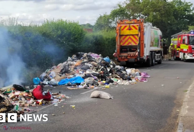 Incendiu la un camion de gunoi în Hertfordshire stârnește avertisment sever: nu aruncați bateriile la deșeuri menajere