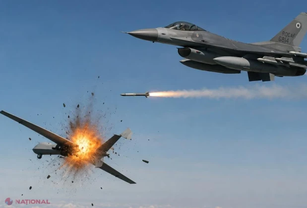 Aceeași aeronavă F16 doboară două drone în două zile, în timp ce experții avertizează: cine testează reacția României și de ce nu avem apărare antidrone?