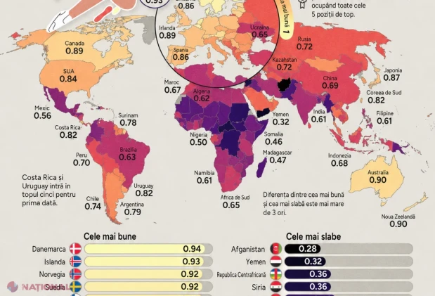 În ce țări trăiesc cel mai bine femeile în 2026 și unde se află Moldova în noul Index WPS