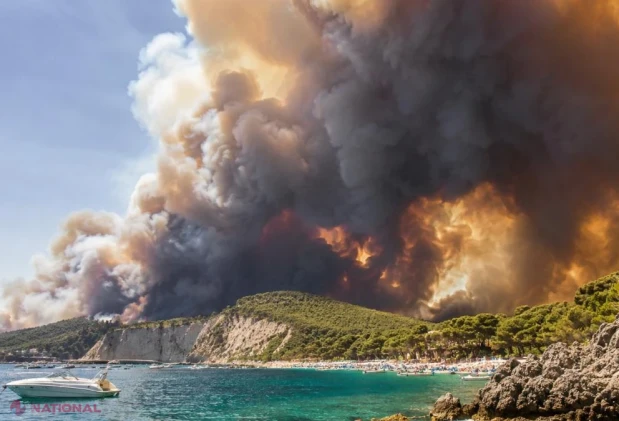 Incendiu de vegetație în Puglia: peste 400 de turiști evacuați pe mare din stațiunea Peschici