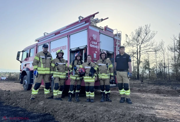 Pompierii moldoveni au stins un puternic incendiu de pădure lângă Salonic, în misiunea UE din Grecia