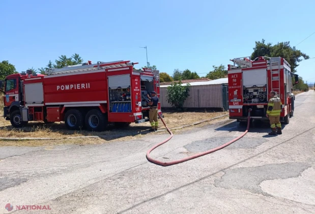 Pompierii moldoveni din al doilea contingent GFFF-V, prima intervenție reușită în Grecia împotriva incendiilor de vegetație