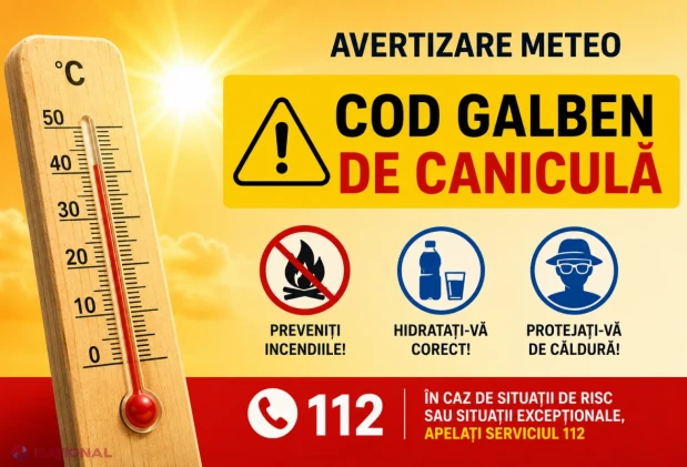 Caniculă pe întreg teritoriul țării: IGSU avertizează populația și vine cu recomandări pentru zilele de foc