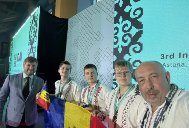 Elevii din Republica Moldova, debut de succes la Olimpiada Internațională de Inteligență Artificială: o medalie de argint și două de bronz la Astana