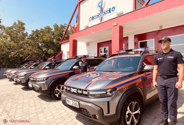 IGSU din Găgăuzia, dotat cu cinci autospeciale Dacia Duster cumpărate cu sprijinul Uniunii Europene