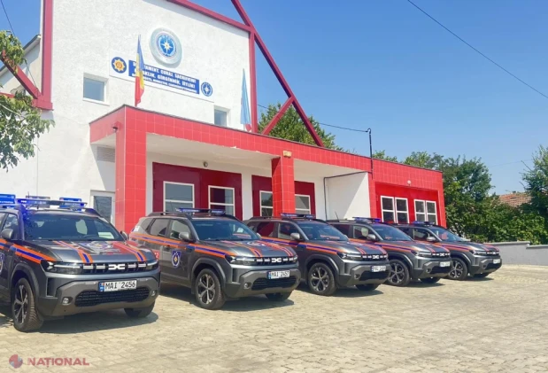 IGSU din Găgăuzia, dotat cu cinci autospeciale Dacia Duster cumpărate cu sprijinul Uniunii Europene