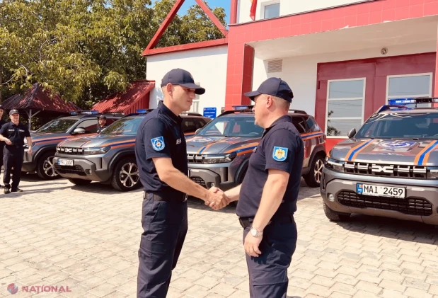 IGSU din Găgăuzia, dotat cu cinci autospeciale Dacia Duster cumpărate cu sprijinul Uniunii Europene