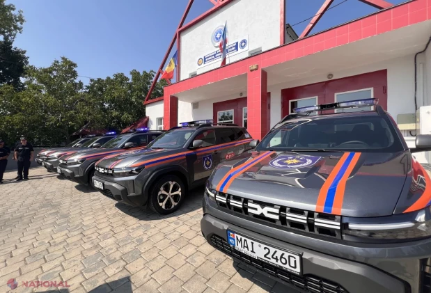 IGSU din Găgăuzia, dotat cu cinci autospeciale Dacia Duster cumpărate cu sprijinul Uniunii Europene