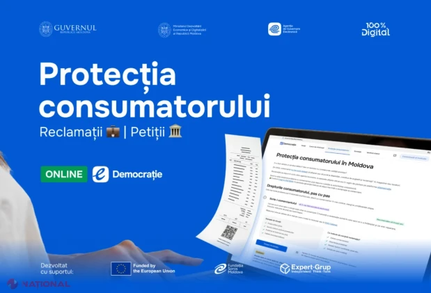 Consumatorii își pot apăra drepturile online: noul modul „Protecția consumatorului” lansat pe edemocratie.gov.md