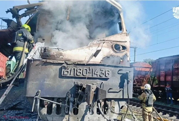 Atac cu dronă rusească asupra unui tren de călători lângă Odesa: mecanicul și ajutorul său uciși, 340 de pasageri evacuați în siguranță