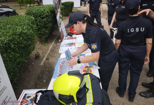 Salvatorii IGSU au învățat tinerii din Bălți cum să fie în siguranță la Festivalul Zilei Internaționale a Tineretului