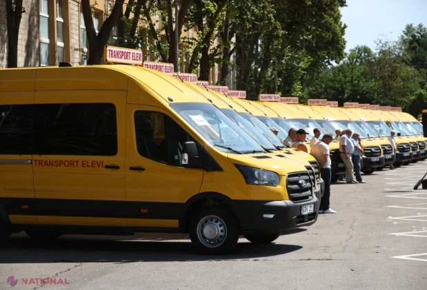 Moldova investește 67 de milioane de lei în 57 de microbuze școlare noi pentru elevii din 30 de raioane și UTA Găgăuzia