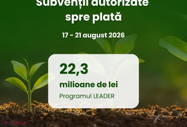 AIPA a autorizat plăți de 22,3 milioane de lei pentru dezvoltare locală prin Programul LEADER