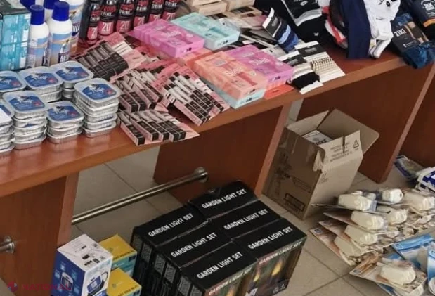 Lot comercial de mărfuri nedeclarate, descoperit în microbuz venit din Franța la vama Lipcani
