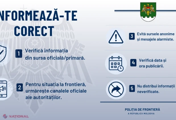 Autoritățile cer populației să se informeze doar din surse oficiale și să evite mesajele alarmiste