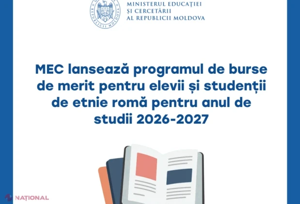 MEC oferă 120 de burse de merit elevilor și studenților romi pentru anul de studii 2026-2027