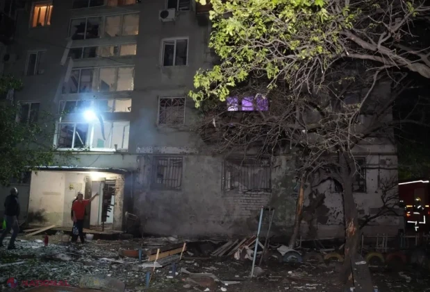 Atac aerian rus asupra unui bloc din Odesa: 17 persoane, inclusiv trei copii, au fost rănite