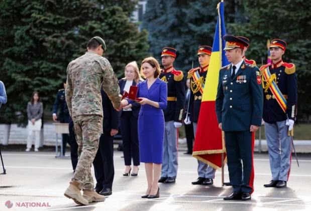 Maia Sandu, la 35 de ani de la crearea Armatei Naționale: „O Moldovă pașnică trebuie să-și poată apăra pacea”