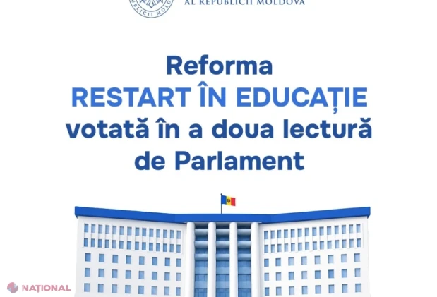 Parlamentul a votat în lectura a doua reforma „Restart în educație”: școlile vor trece în administrarea agențiilor teritoriale