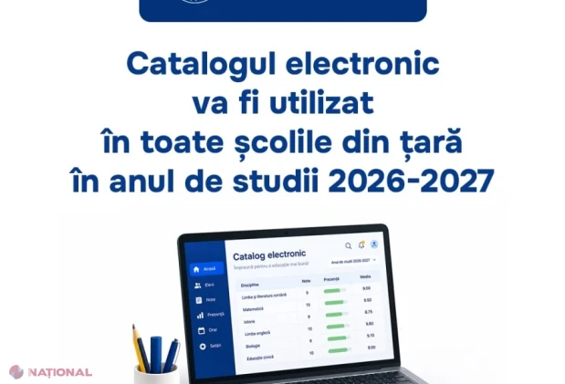 Toate școlile din țară vor trece la catalogul electronic în anul de studii 2026-2027