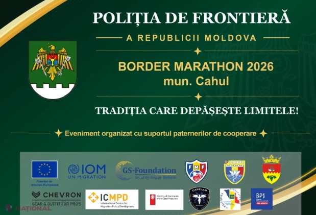 BORDER MARATHON 2026 se desfășoară pe 26 septembrie, la frontiera de sud a Moldovei