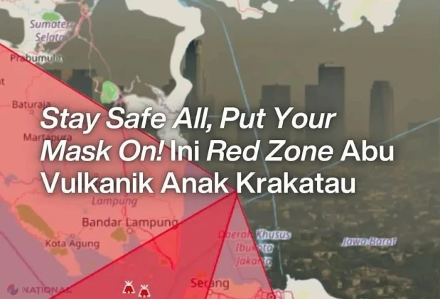 Erupția vulcanului Anak Krakatau suspendă zborurile pe aeroportul principal din Jakarta