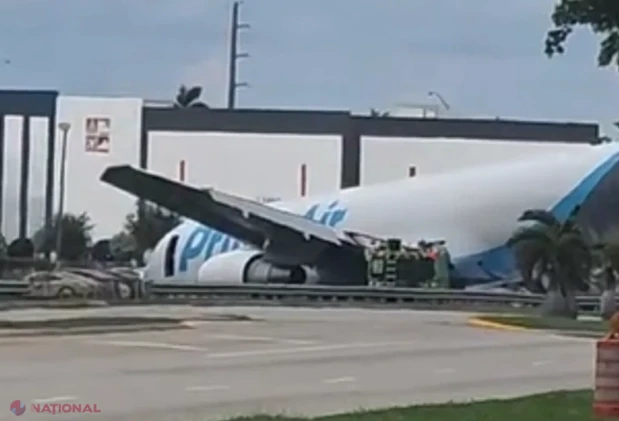 Avion cargo Amazon a ieșit de pe pista aeroportului din Miami și a lovit mai multe mașini: cel puțin cinci morți – VIDEO