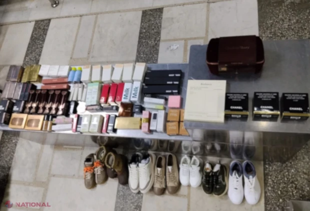 Trei cazuri de mărfuri nedeclarate, depistate la vama Leușeni: produse de brand, cosmetice și încălțăminte
