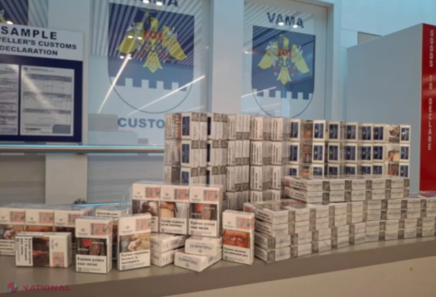 197 de pachete de țigări și 25 de fiole cu anabolizante, depistate de vameși la Aeroportul Chișinău