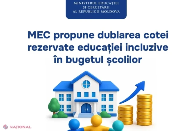 MEC propune dublarea finanțării pentru educația incluzivă în bugetele școlilor