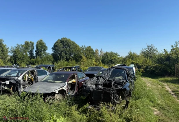 12 vehicule cu termenul de aflare în țară depășit și date spre dezmembrare, depistate la Ciorescu