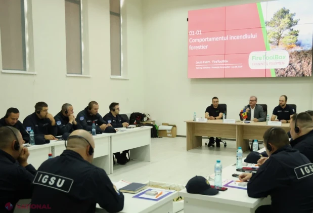 Pompierii IGSU își consolidează pregătirea pentru intervențiile la incendiile de vegetație, într-un proiect moldo-german