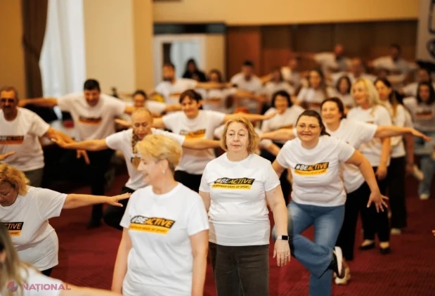Peste 80 de funcționari publici au început ziua cu exerciții fizice, la inițiativa MEC