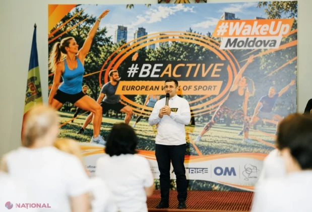 Peste 80 de funcționari publici au început ziua cu exerciții fizice, la inițiativa MEC