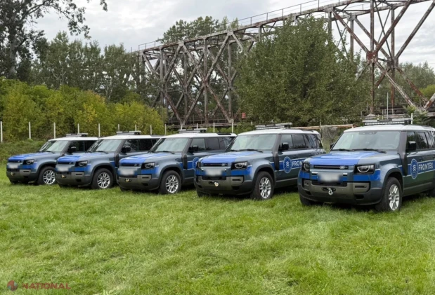 Poliția de Frontieră din Moldova își consolidează capacitățile cu șase autospeciale Land Rover Defender dislocate de FRONTEX