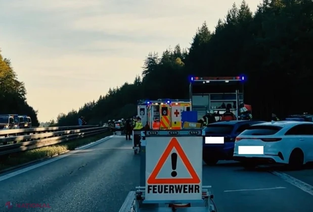 Autocar cu 35 de turiști filipinezi, răsturnat pe autostrada A96 din Germania: doi morți și cel puțin opt răniți grav