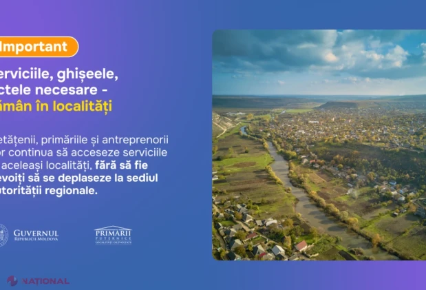 Guvernul propune reorganizarea celor 32 de raioane în trei regiuni și municipiul Taraclia, cu primării mai puternice
