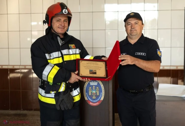 După 23 de ani în serviciul salvatorilor, pompierul Sergiu Gutovschi a trecut în rezervă