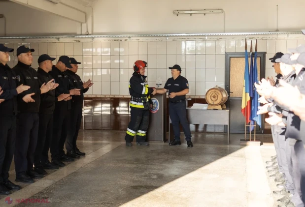 După 23 de ani în serviciul salvatorilor, pompierul Sergiu Gutovschi a trecut în rezervă