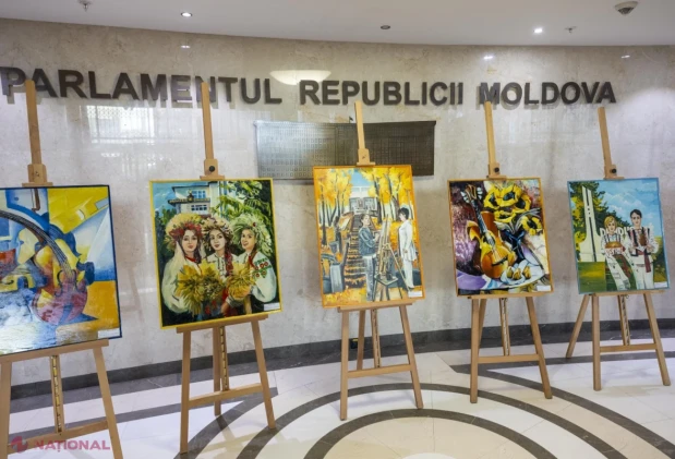 Lucrările elevilor Școlii de Arte „Mihai Bătrânu” din Dondușeni, expuse la Parlament